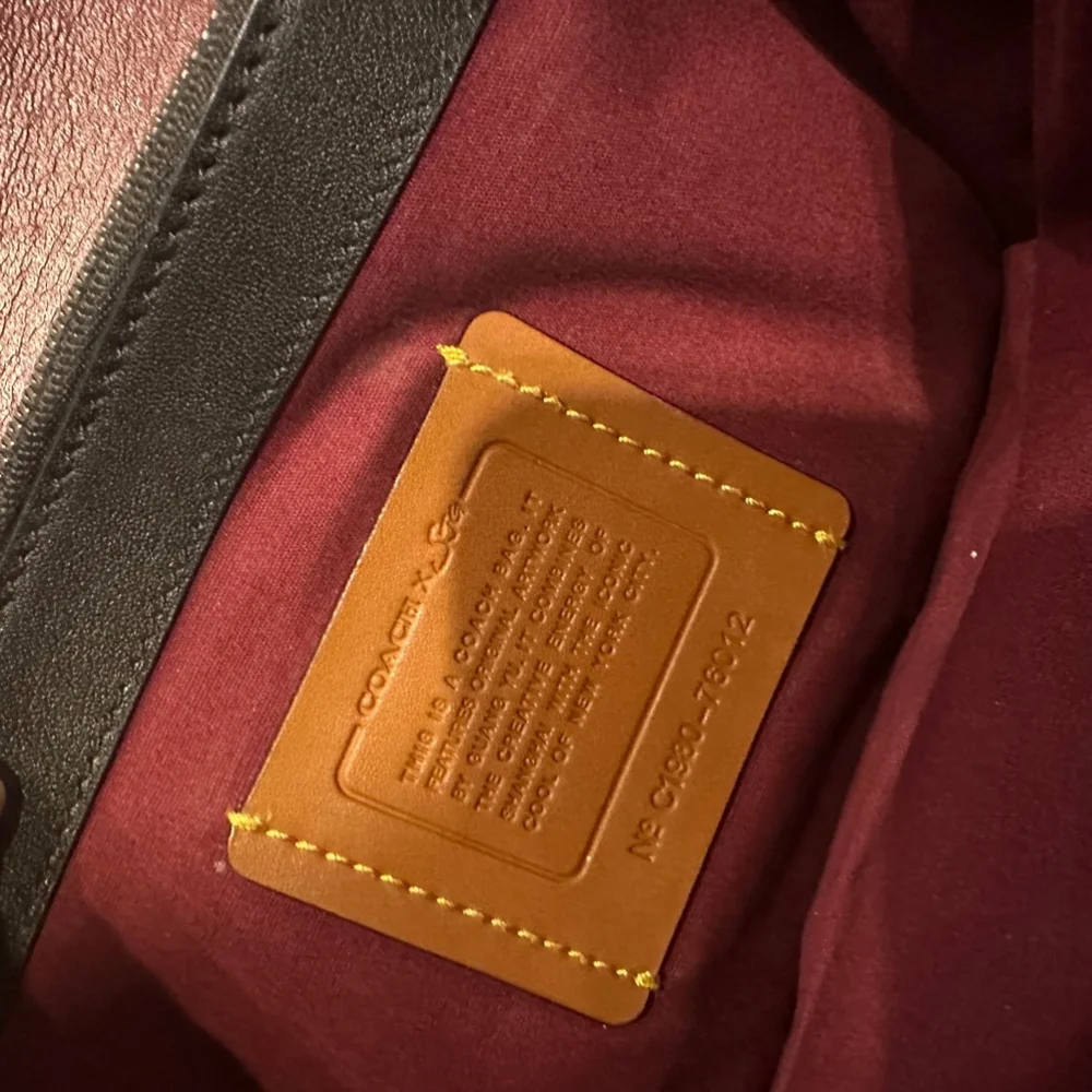 Coach Rexy Dino limited edition Beige & Black Signature Canvas Crossbody Bag - Picture 3 of 12